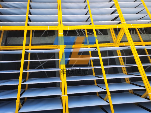 水解酸化池固定床平板填料施工案例